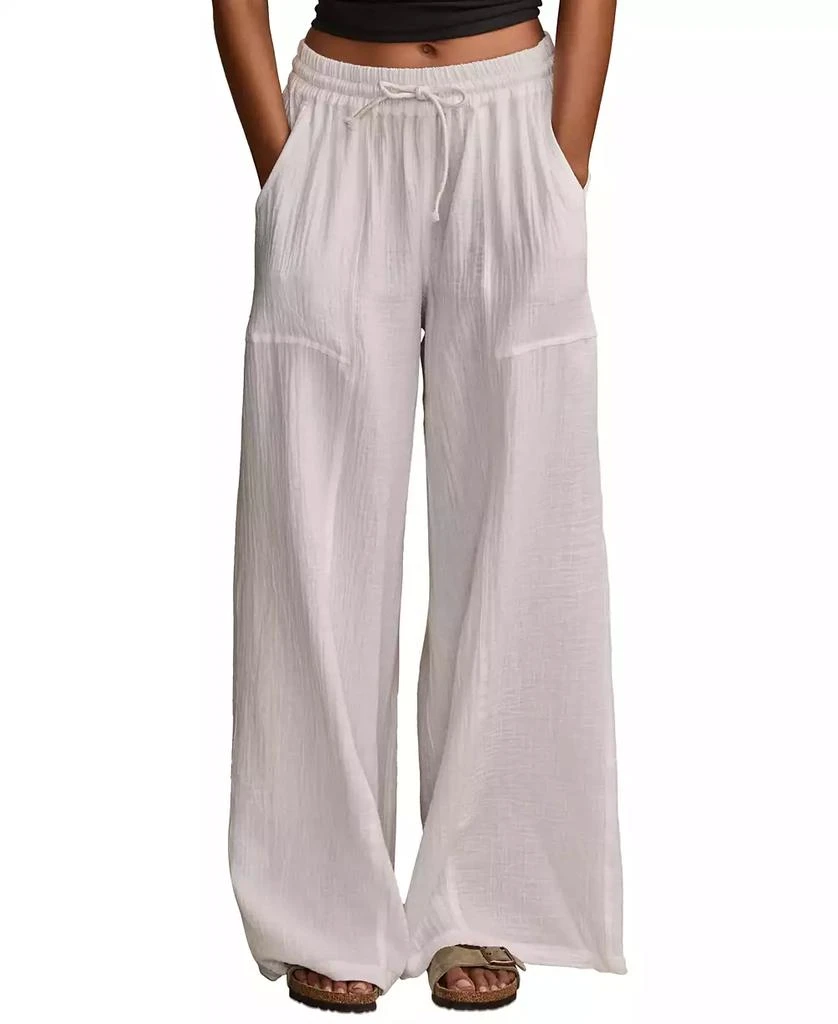 Lucky Brand Women's Cotton Gauze Drawstring Pants 1