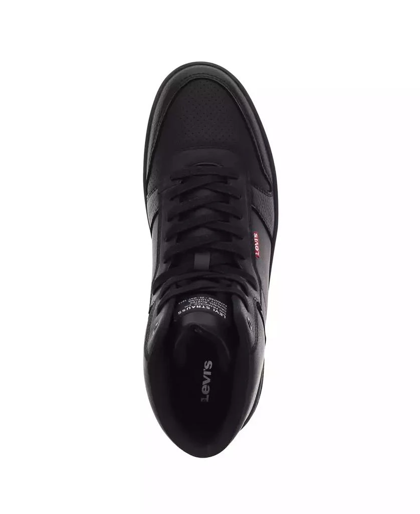 Levi's Men's Drive High Top Faux-Leather Lace-Up Sneakers 4