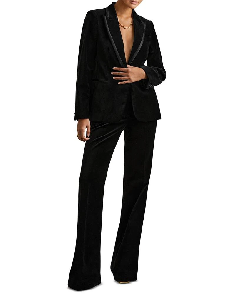 REISS Parisa Velvet Single Breasted Suit Blazer 2