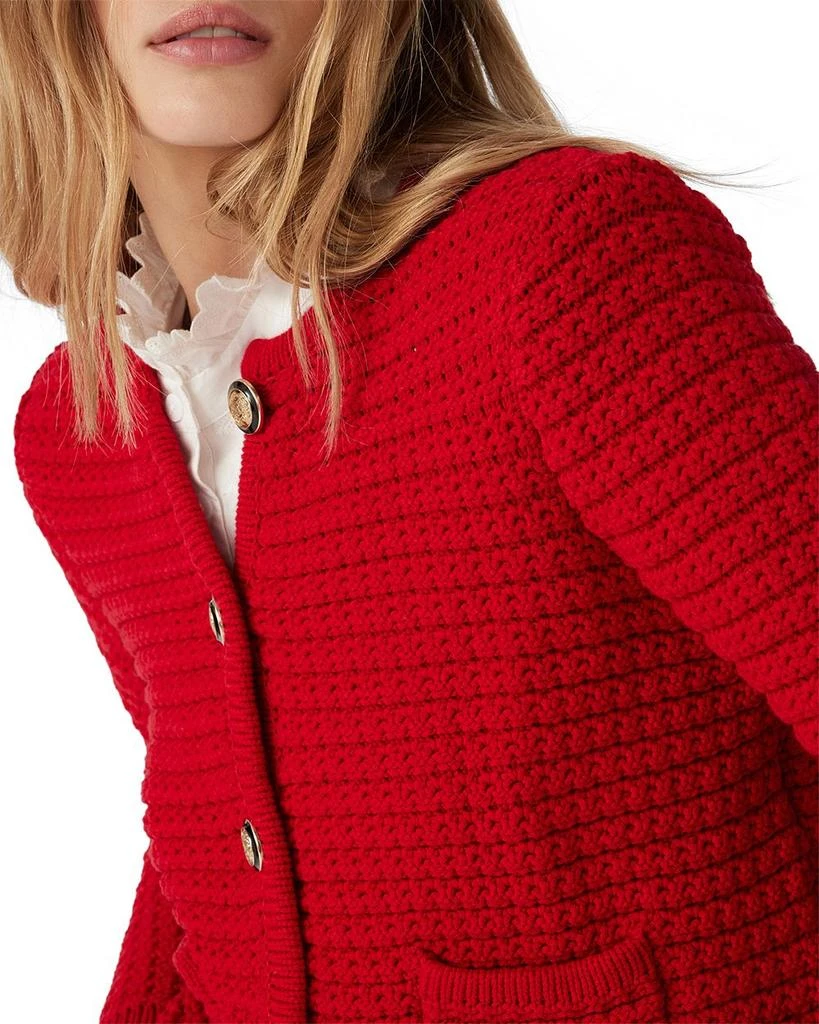 ba&sh Gaspard Crewneck Cardigan Sweater 4