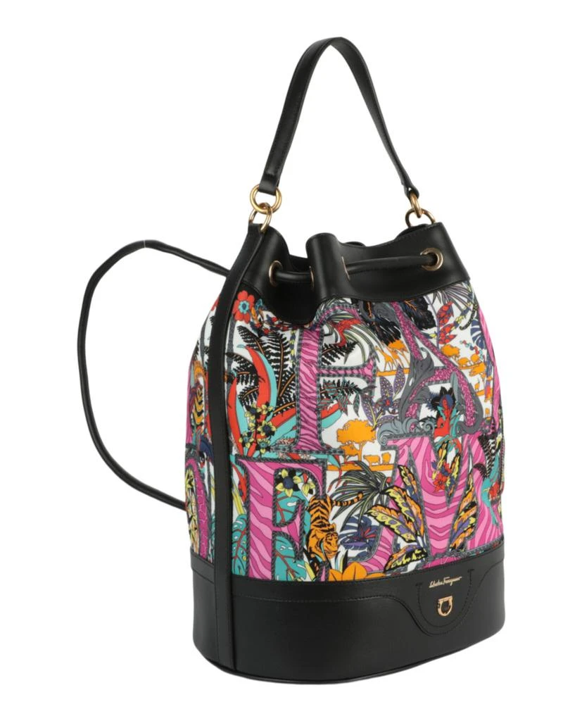 Salvatore Ferragamo Safari-Print Leather-Trim Backpack 2