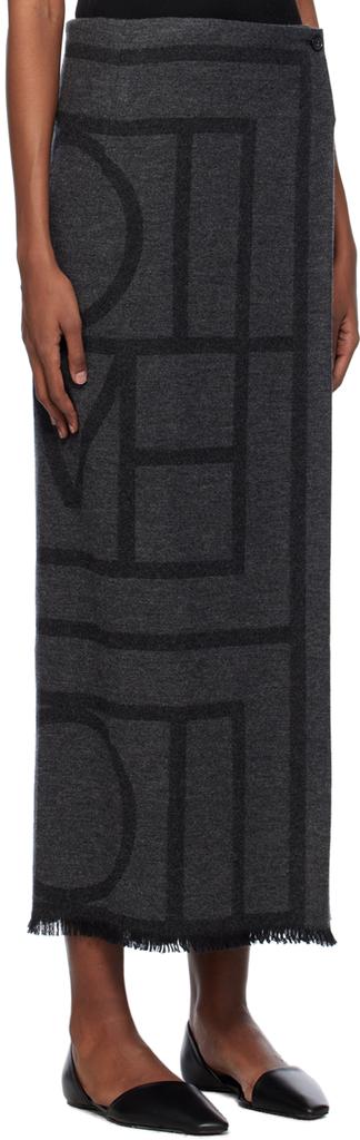 TOTEME Gray Winter Maxi Skirt