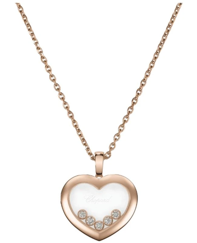Chopard Chopard Happy Diamonds Icons 18K Rose Gold and Diamond Women's Pendant 79A038-5001 1