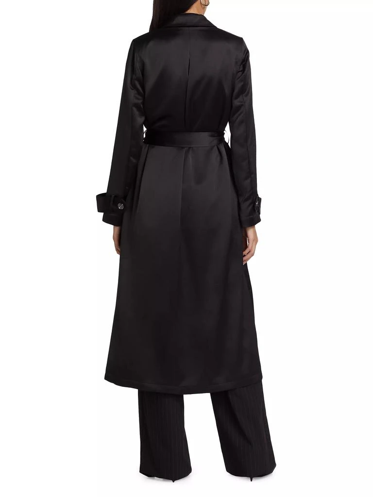 Ramy Brook Alexia Satin Trench Coat 5