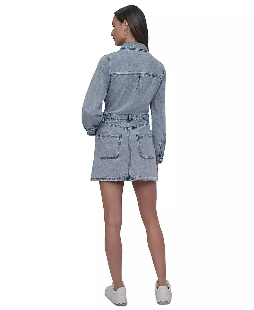 DKNY Women's Button-Down Long-Sleeve Denim Dress 5
