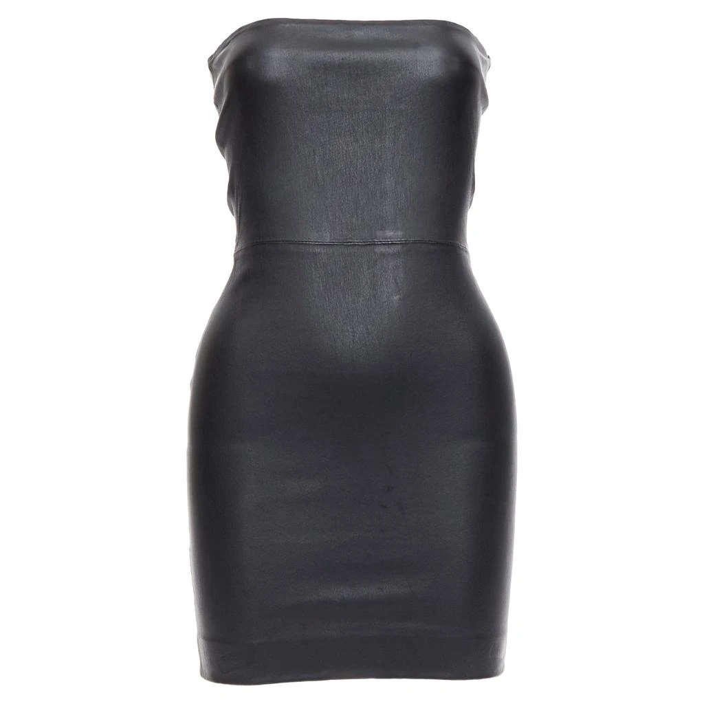 SPRWMN Sprwmn Genuine Leather Strapless Mini Tube Dress 1