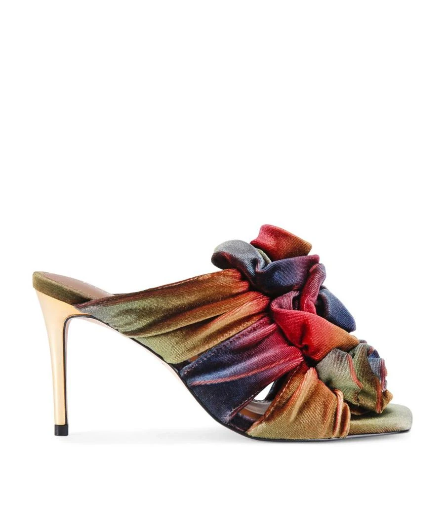 Kurt Geiger Velvet Bloom Mules 1