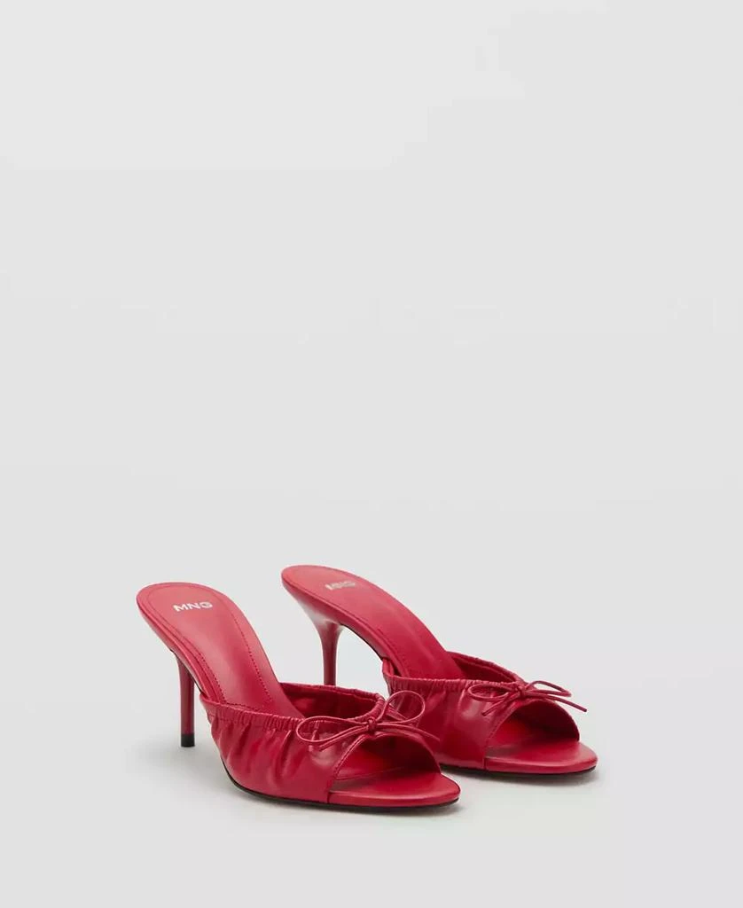 Mango Women's Bow Heel Sandals 1