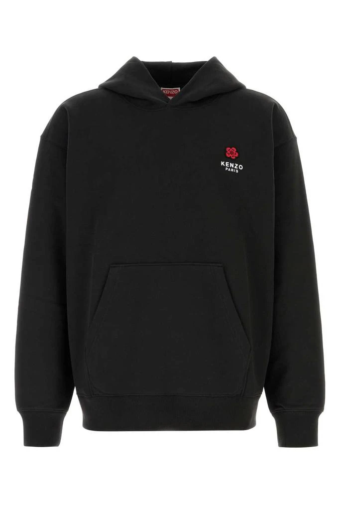 Kenzo Kenzo Logo Embroidered Hooded Sweatshirt 1