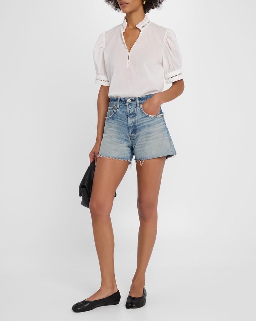 MOUSSY VINTAGE Bayville Cut-Off Denim Shorts