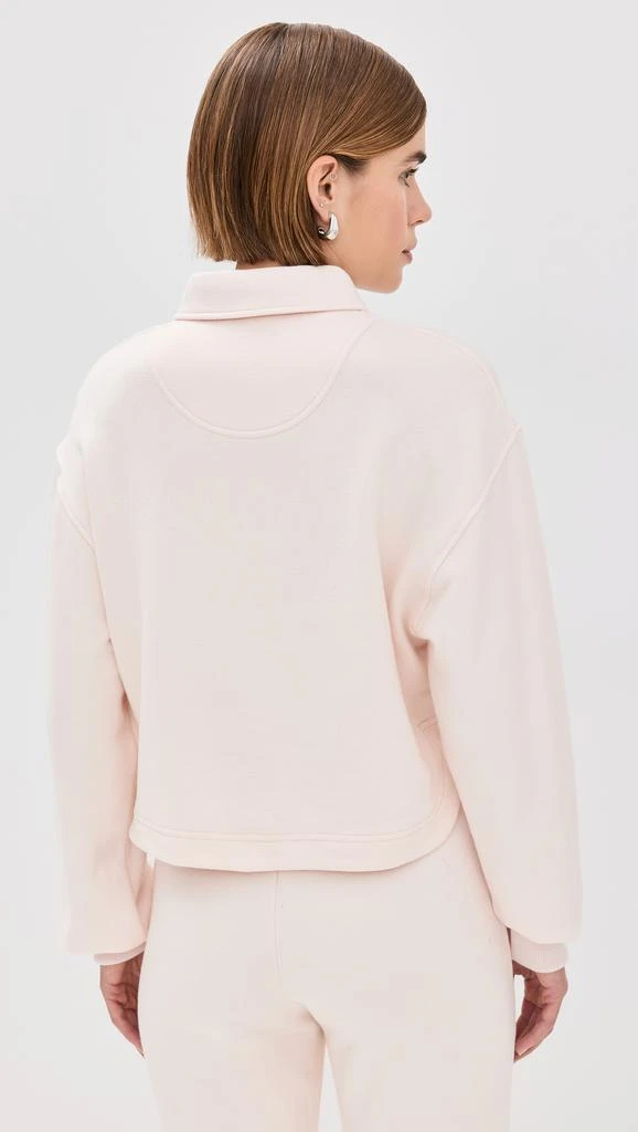 Sablyn Holden Cropped Henley Sweatshirt 2