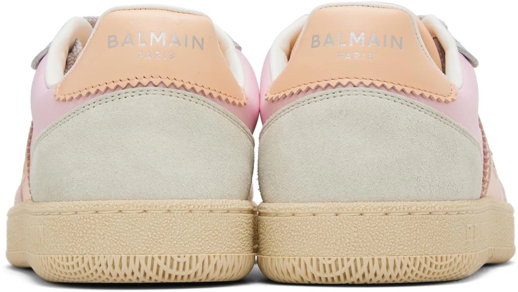 Balmain Multicolor Swan Suede 
Nylon Sneakers 2