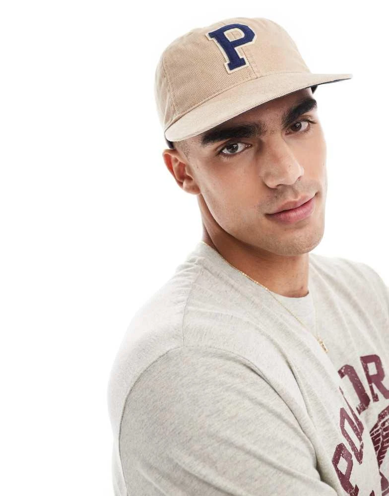 Ralph Lauren Polo Ralph Lauren authentic large P twill baseball cap in tan 1