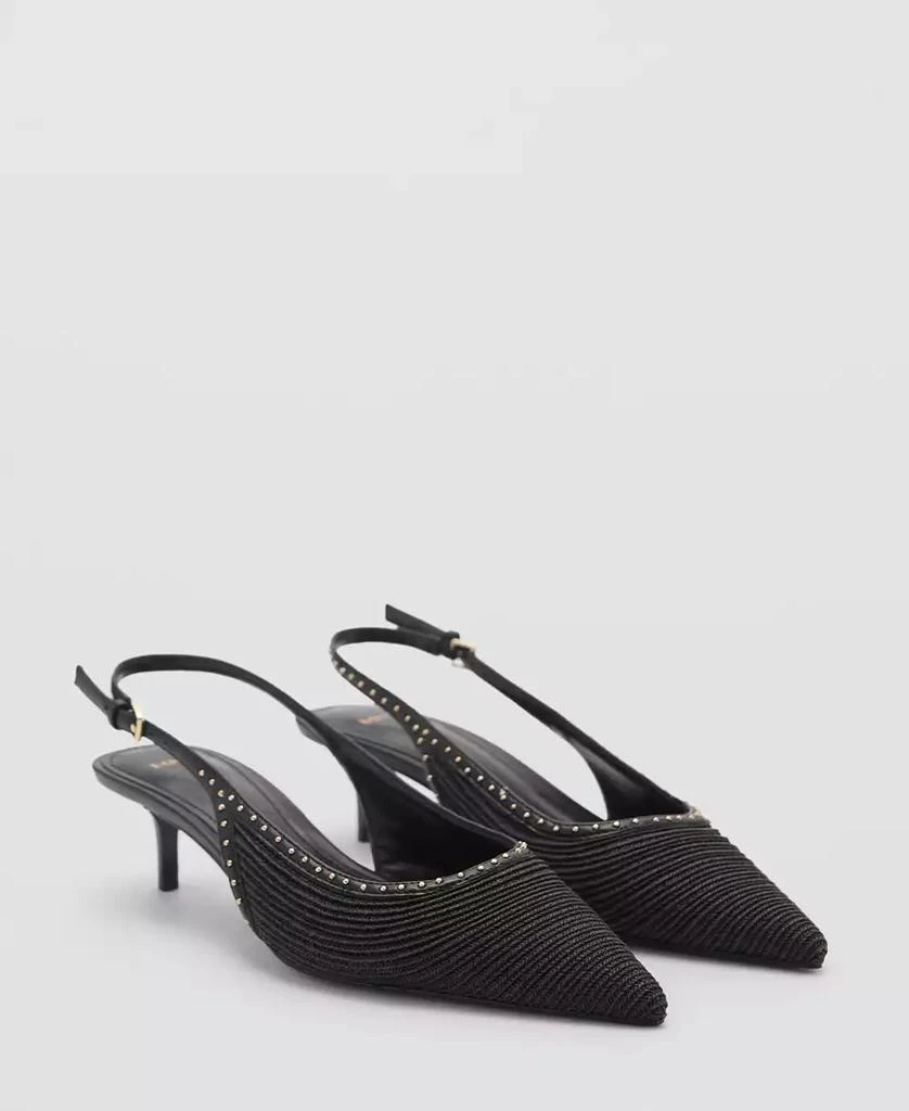 Mango Women's Kitten Heel Shoe 1