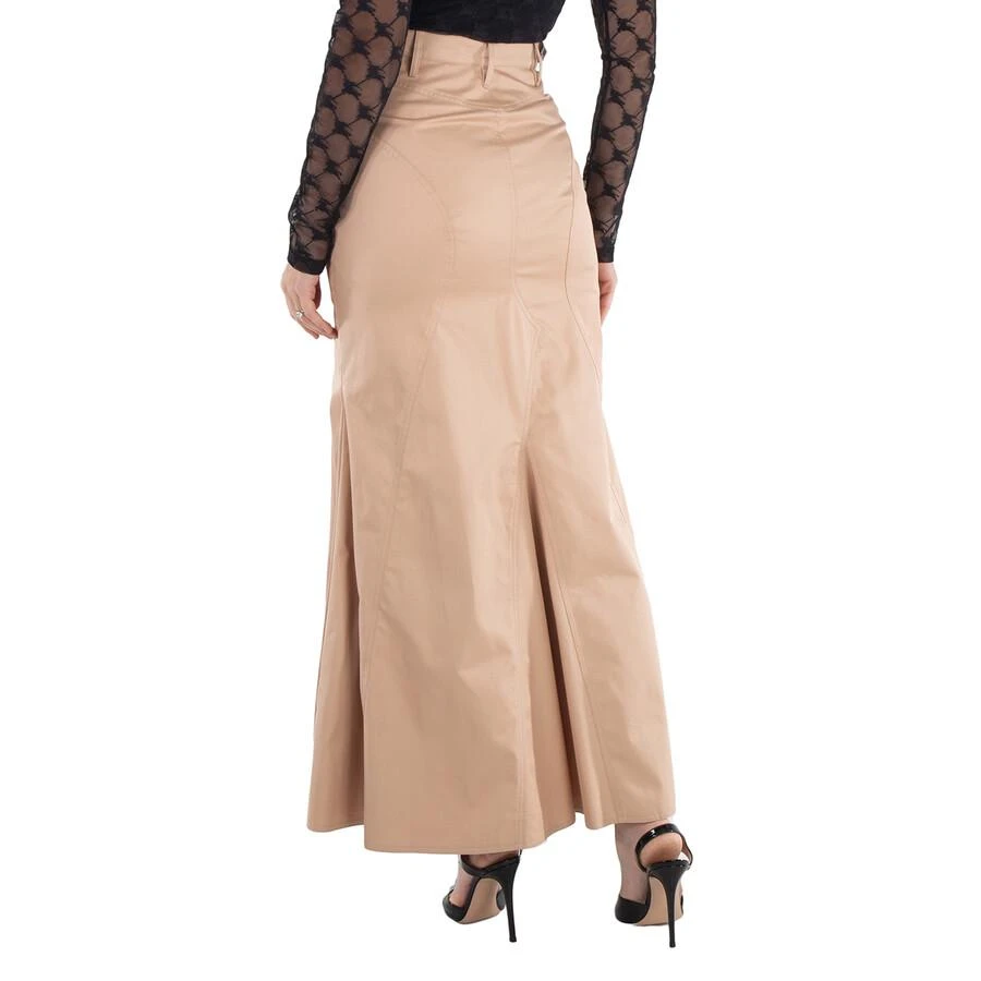 Burberry High-Waist Flared Cotton Skirt 3