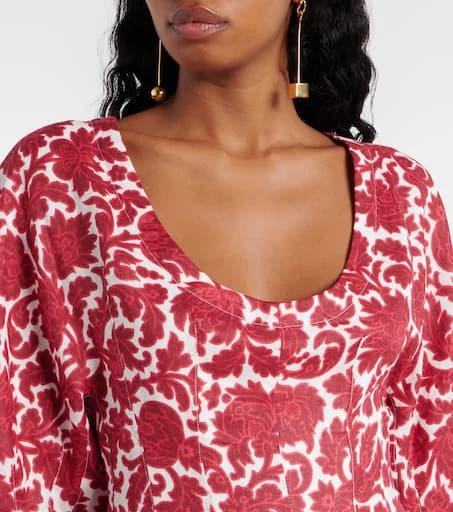 Faithfull Raynara floral linen minidress 4