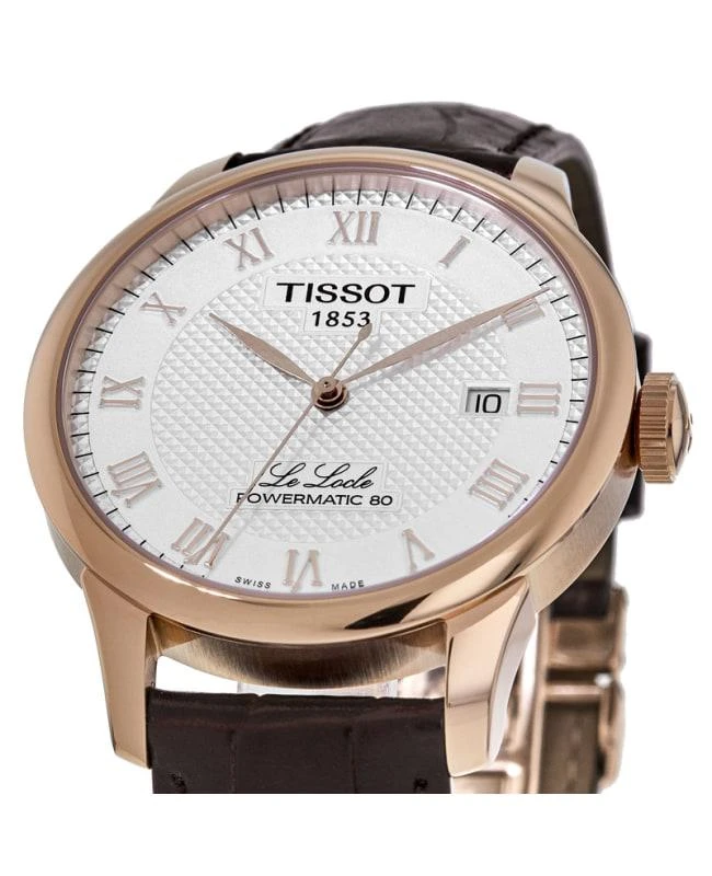 Tissot Tissot Le Locle Powermatic 80 Silver Dial Brown Leather Strap Men's Watch T006.407.36.033.00 2