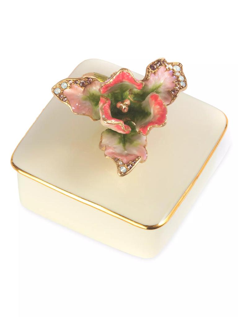 Jay Strongwater Lainey Tulip Porcelain Box