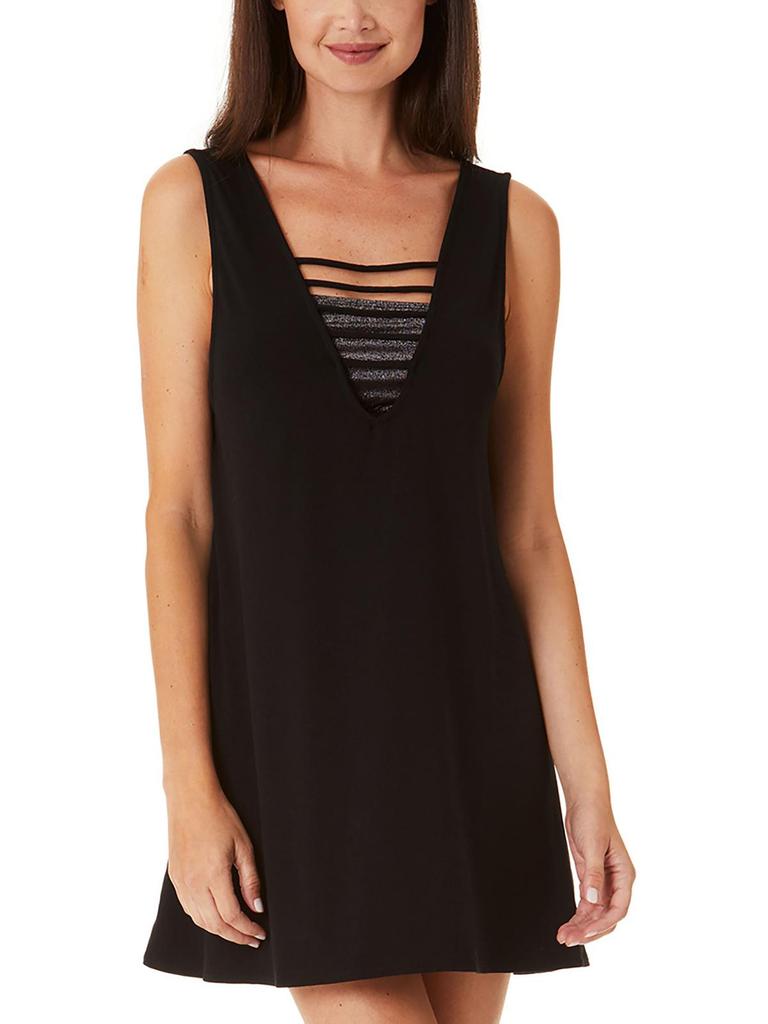 California Waves Juniors Womens Strappy Dress Cover-Up
