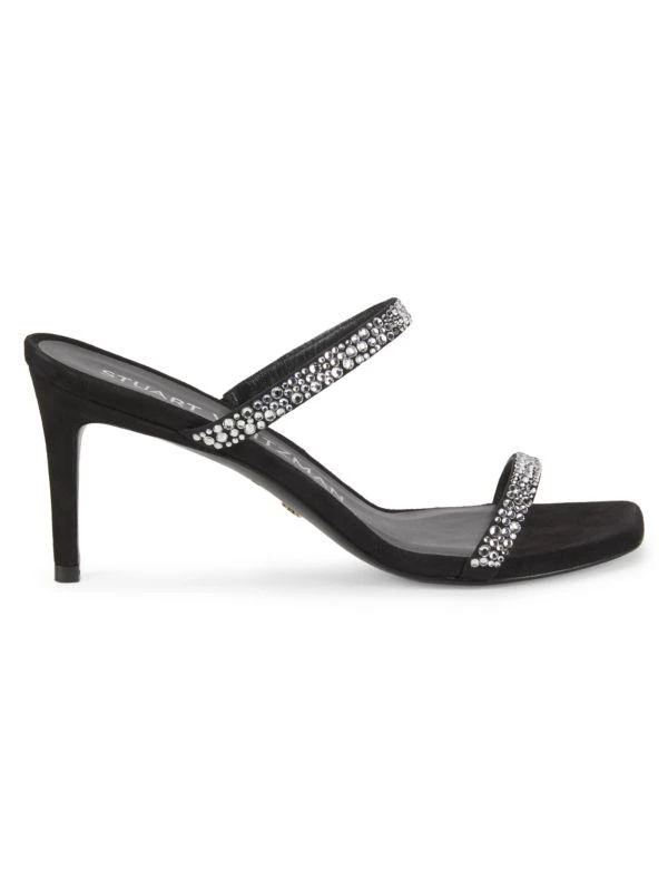 Stuart Weitzman Aleena Royale 75MM Leather Sandals 1