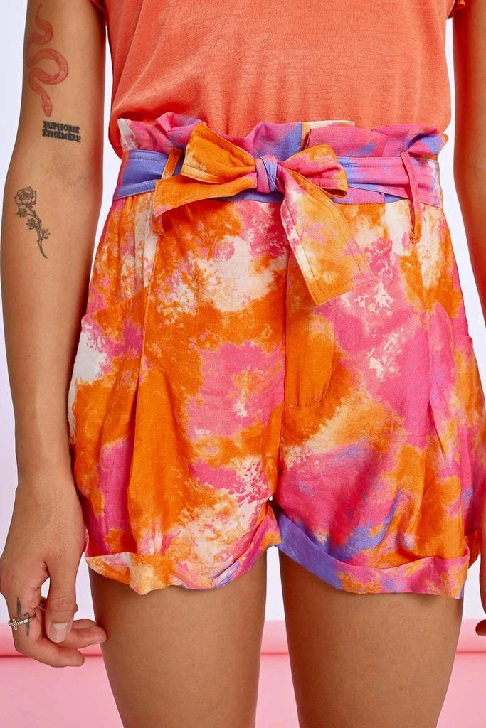 Molly Bracken Molly Bracken - High-waisted Paper Bag Shorts