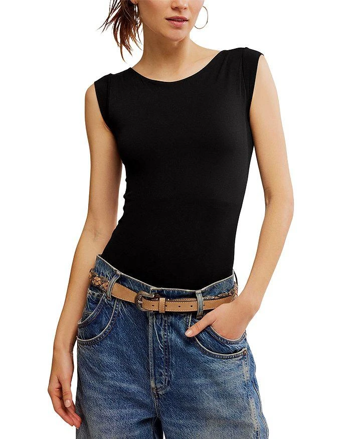 Free People Clean Lines Boat Neck Bodysuit 5