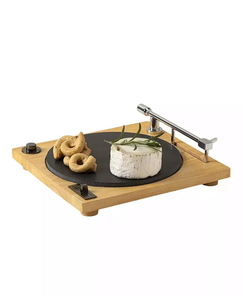 Uncommon Goods Turntable Slate
Wood Cheese Board with Hidden Slicer 2