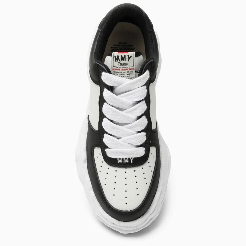 Maison MIHARA YASUHIRO Low Waine OG white/black leather trainer 4