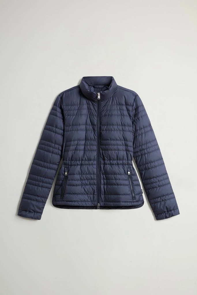 Woolrich Padded Microfiber Jacket - Women - Blue 5