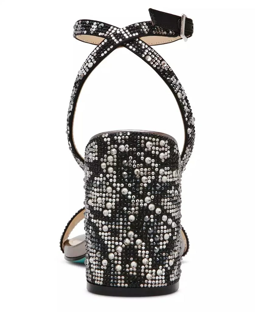 Betsey Johnson Jet Rhinestone Dress Sandals 3