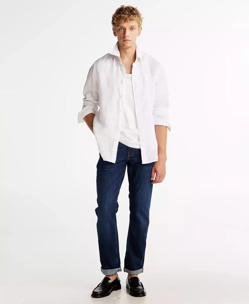 Tommy Hilfiger Men's Regular-Fit Pigment-Dyed Linen Shirt 4