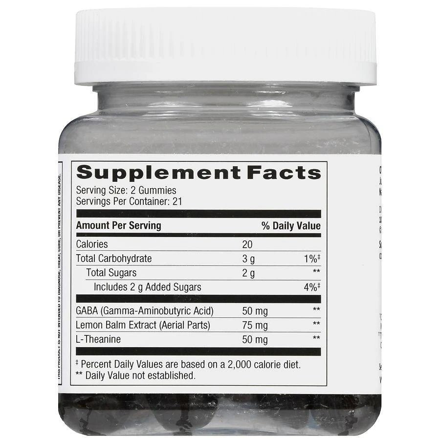 Walgreens Stress Support Gummies (21 days) Natural Lemon Berry 3