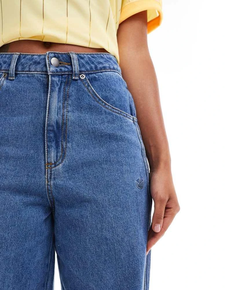 Adidas adidas Originals Premium Essentials wide leg jeans 5
