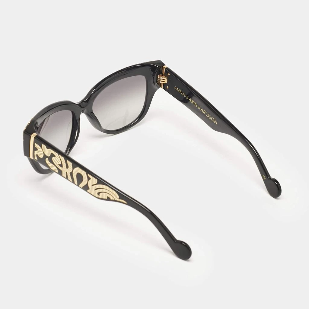 Anna-Karin Karlsson Anna-Karin Karlsson Black Gradient Mademoiselle dOr Studded Cat Eye Sunglasses 3