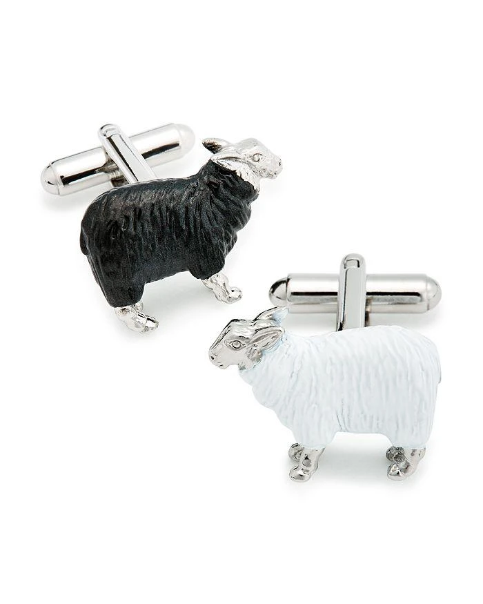LINK UP Black Sheep & White Sheep Cufflinks 1