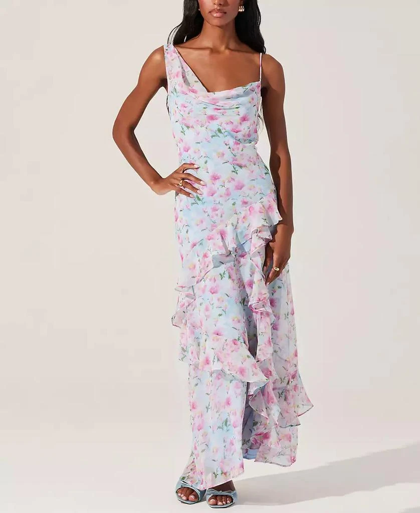 ASTR Women's Levina Asymmetric Maxi Dress 3