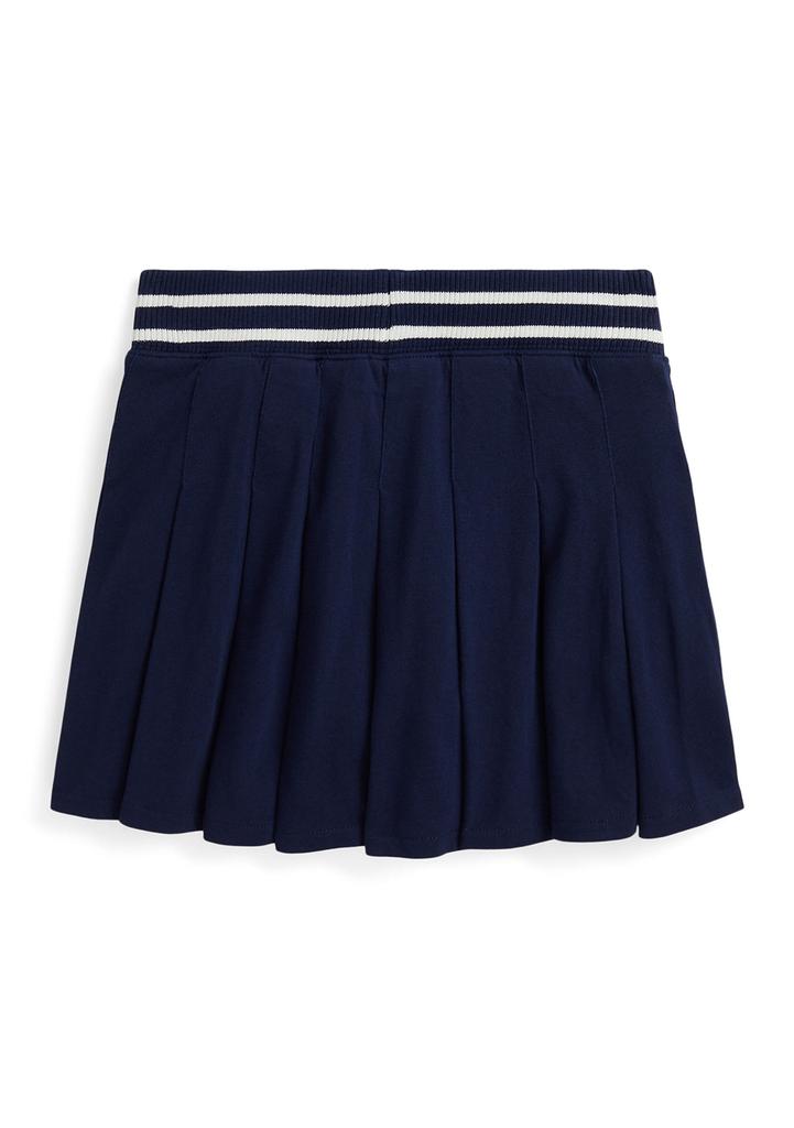 Ralph Lauren Girls 7-16 Pleated Cotton Jersey Skort