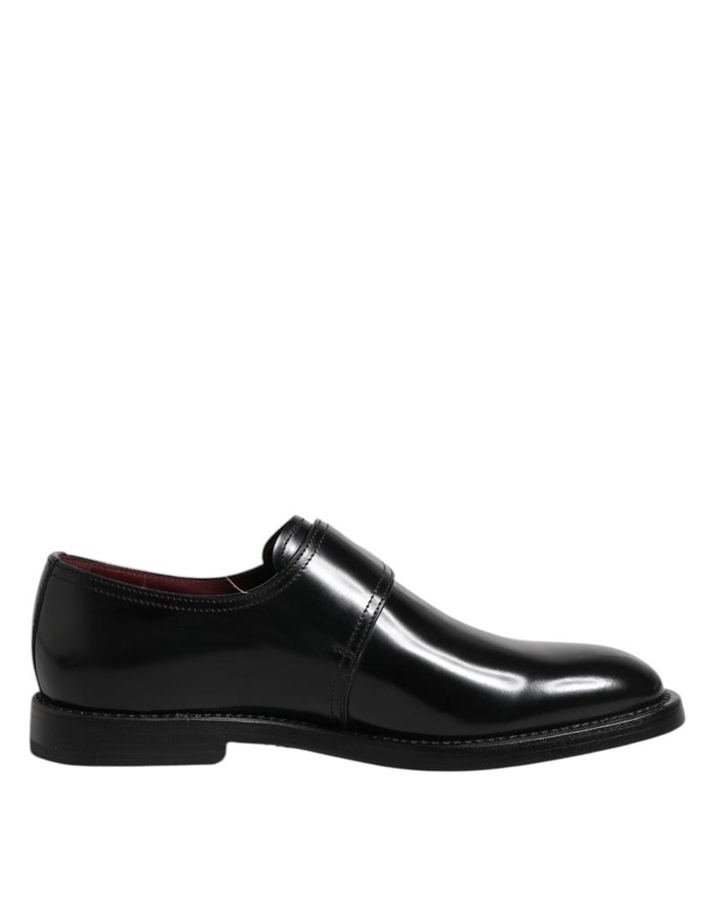 Dolce & Gabbana Dolce & Gabbana Black Leather Monk Strap Derby Formal Shoes
