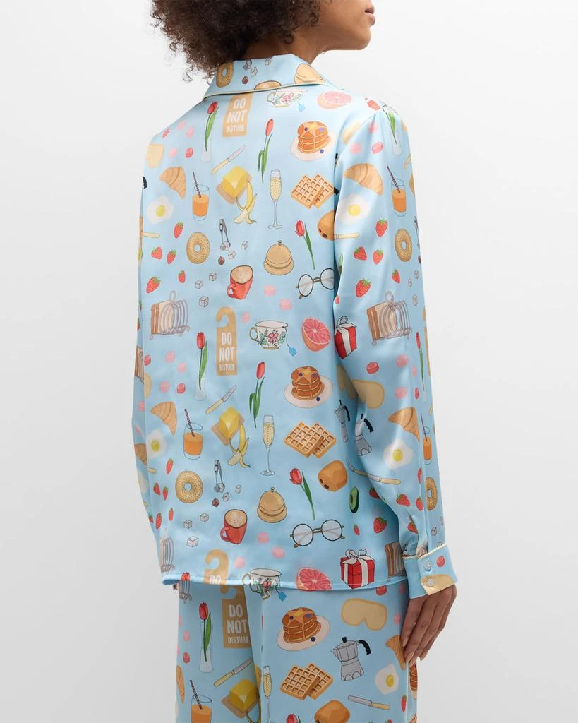 Karen Mabon Breakfast In Bed Printed Pajama Set 5