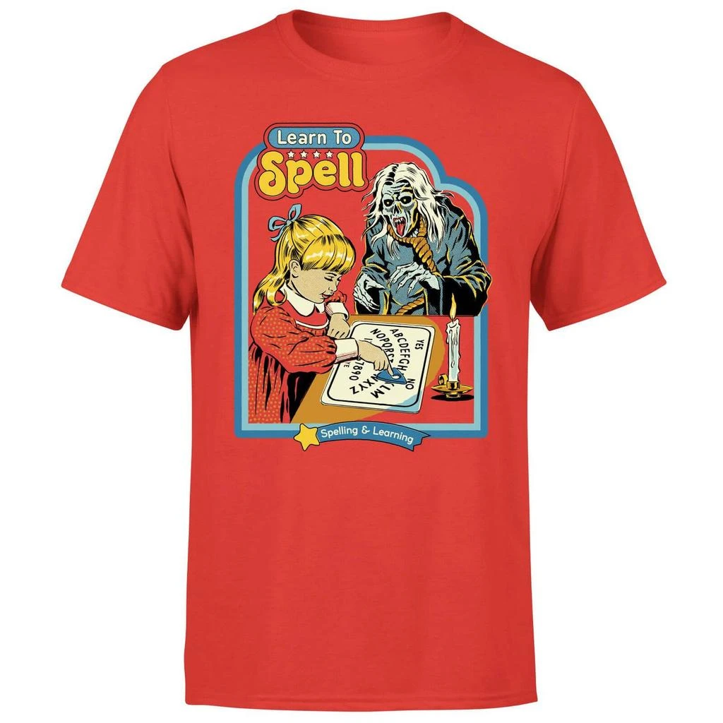 Steven Rhodes Steven Rhodes Learn To Spell Unisex T-Shirt - Red 1