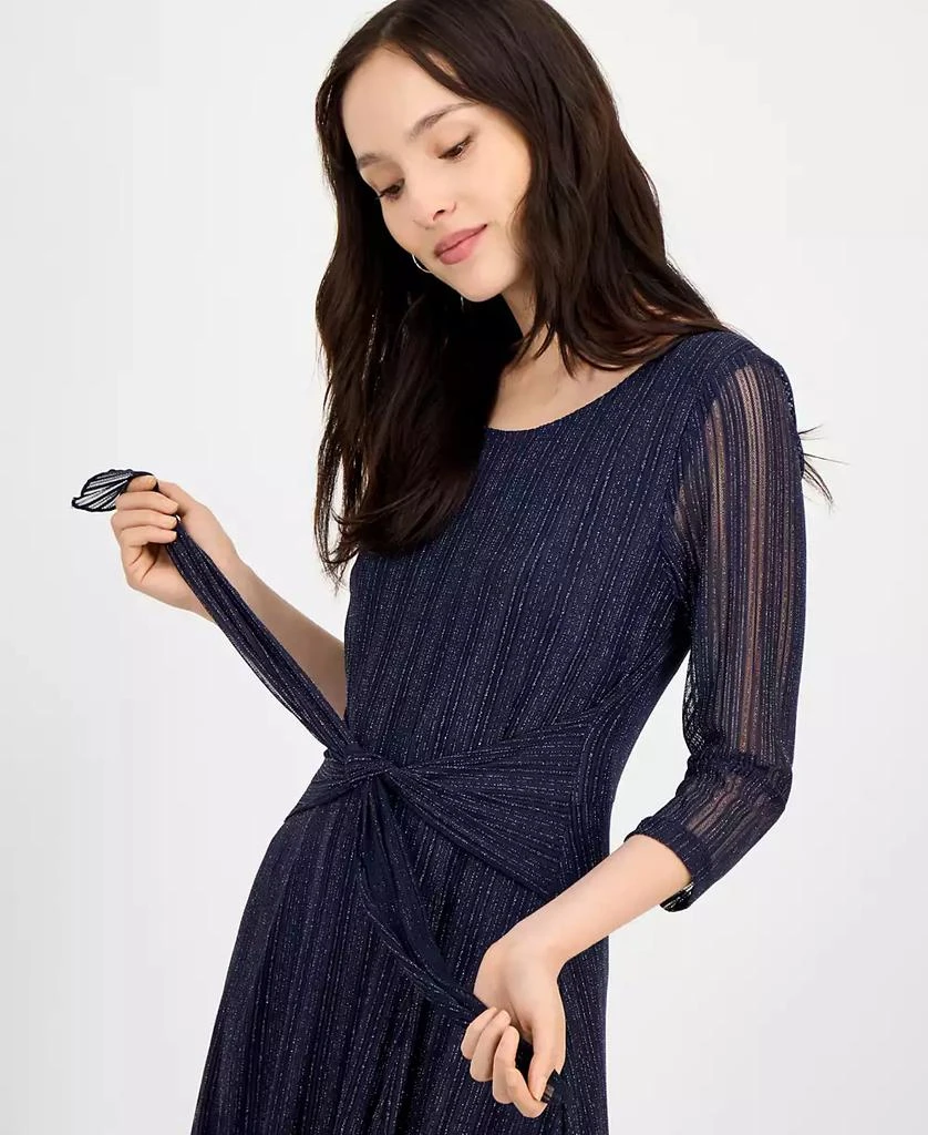 Petite Mesh Tie-Waist 3/4-Sleeve Midi Dress  On Sale Now with Up to 61%  Off | Discover Exclusive Deals & Savings at BeyondStyle  Authentic  Connected dress|women's fashion|dresses with Limited-Time Discounts, Free