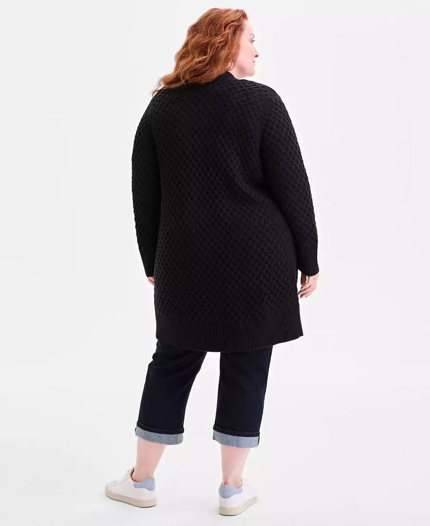 Style & Co Plus Size Open-Front Longline Cardigan Sweater, Macy's Exclusive