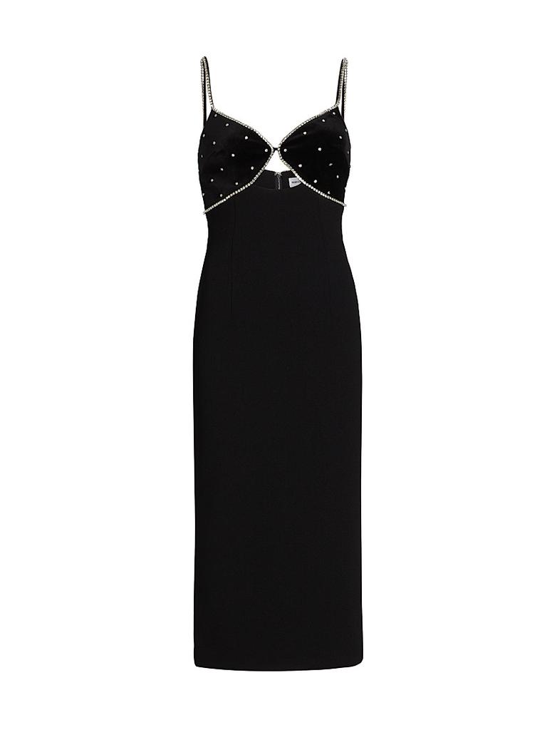 REBECCA VALLANCE Vivicia embellished velvet minidress