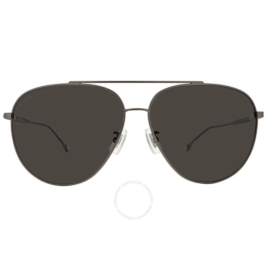 Hugo Boss Polarized Grey Pilot Men's Sunglasses BOSS 1296/F/S 0R80/M9 63 1