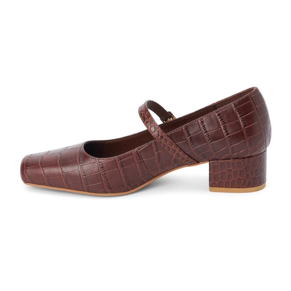 Matisse Mirabelle Croc Print Square Toe Mary Jane Pumps 3