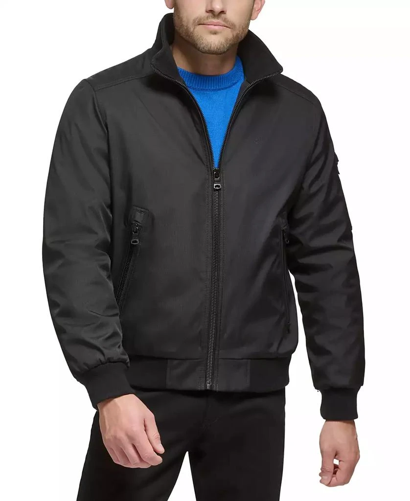 Calvin Klein Men's Classic Zip-Front Ripstop Bomber Jacket 1