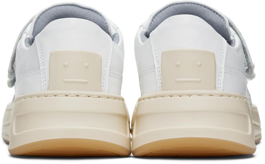 Acne Studios White Velcro Strap Sneakers