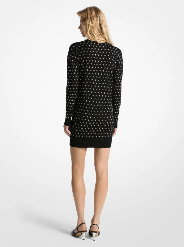 Michael Kors Grommet-Embellished Wool Dress 2