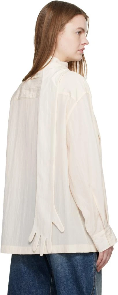 Jean Paul Gaultier Off-White Glove Detail Blouse 3