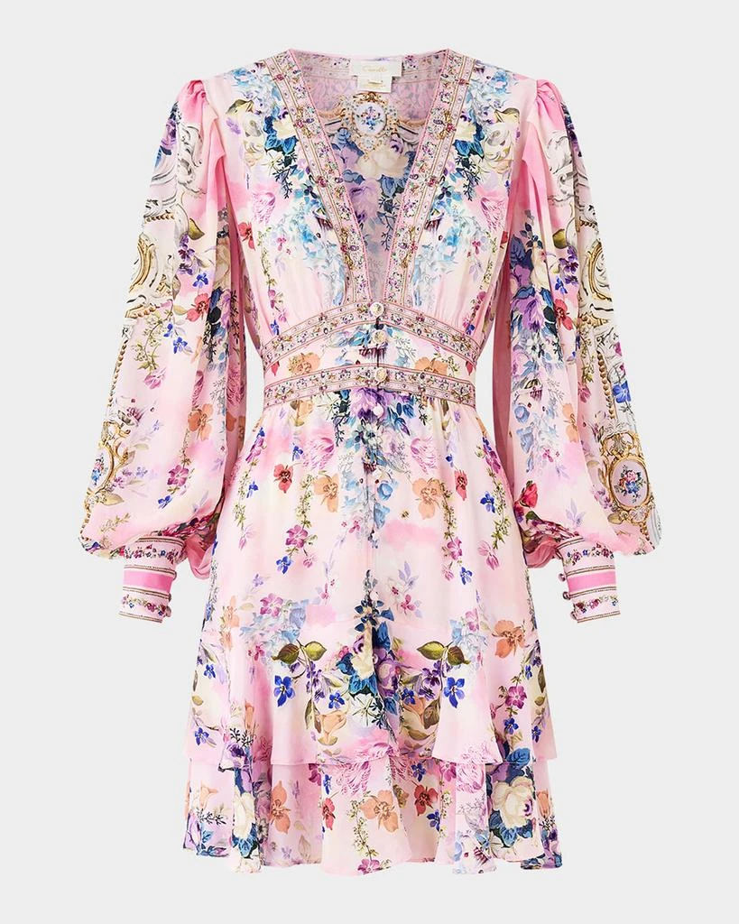 blue dress for baby girl Camilla Silk A-Line Mini Dress